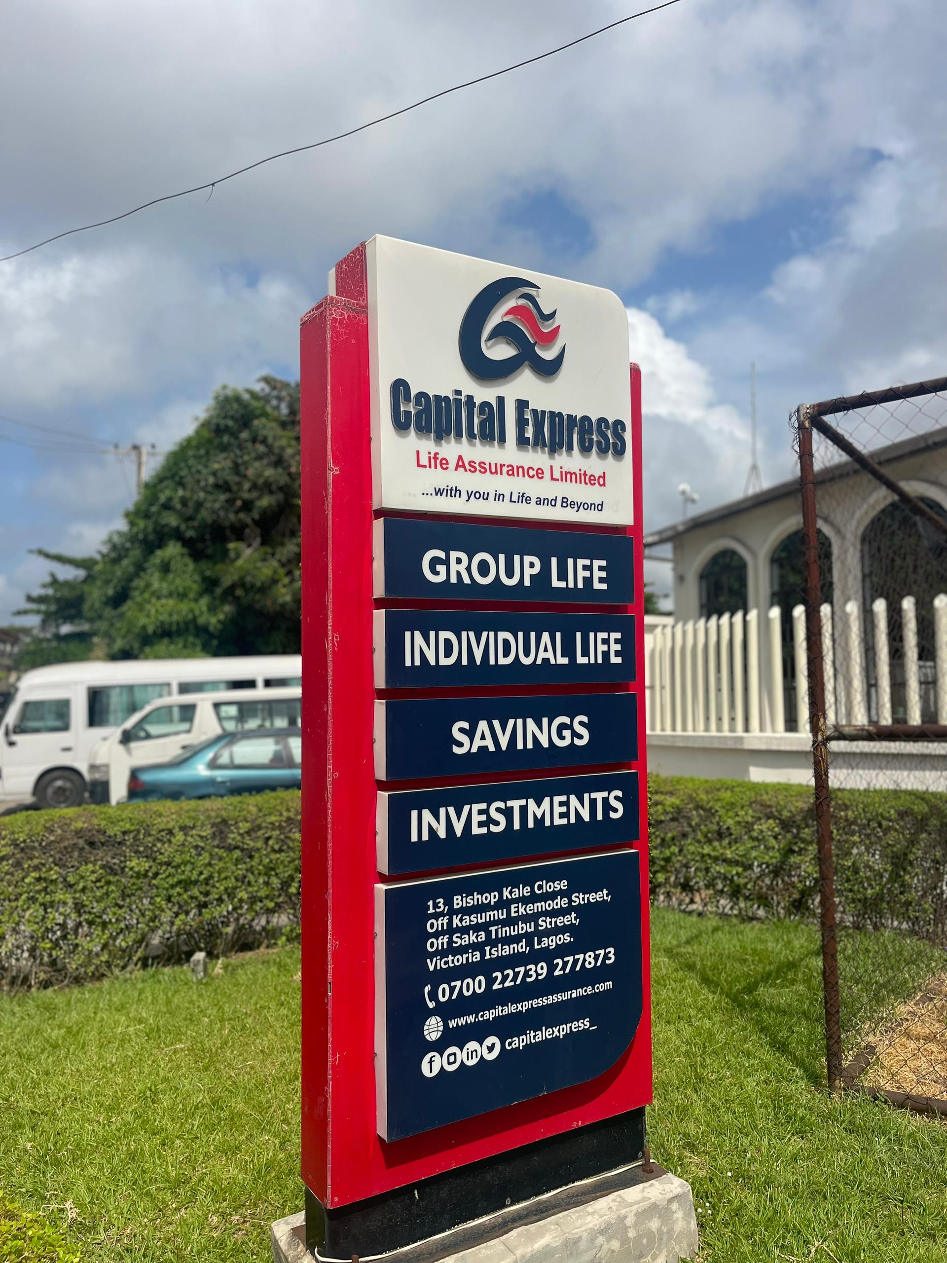 Capital Express office signage